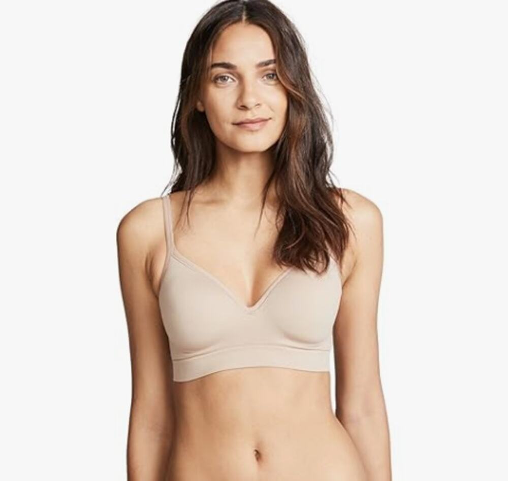 YUMMIE TUMMIE XSMALL DAWN ULTRALIGHT SEAMLESS WIRE FREE CONTOUR ALMOND BEIGE NEW